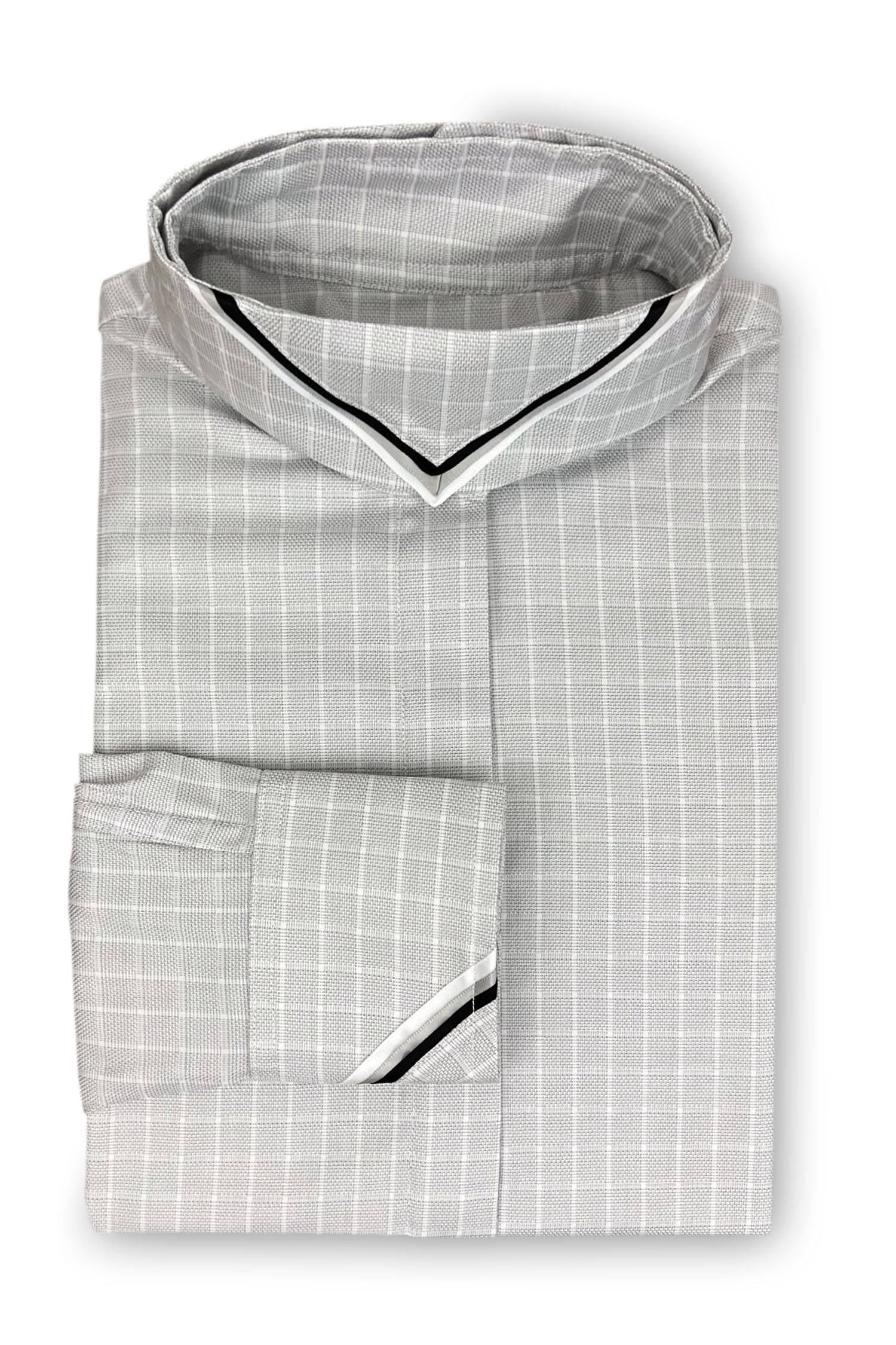 French Grey Check - Black, Grey & White
