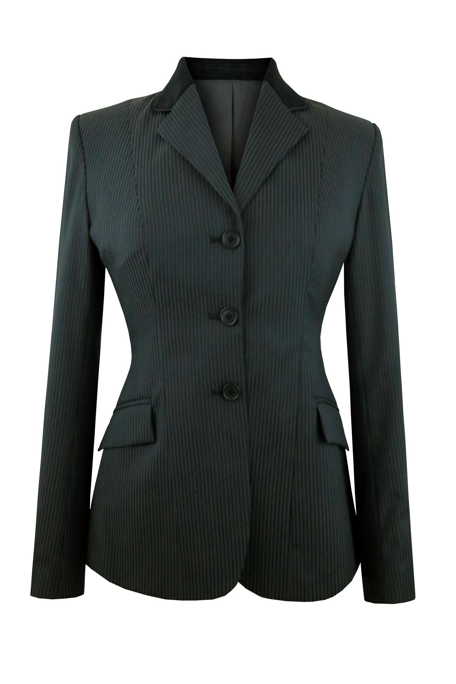 Black Tonal Stripe with Velvet