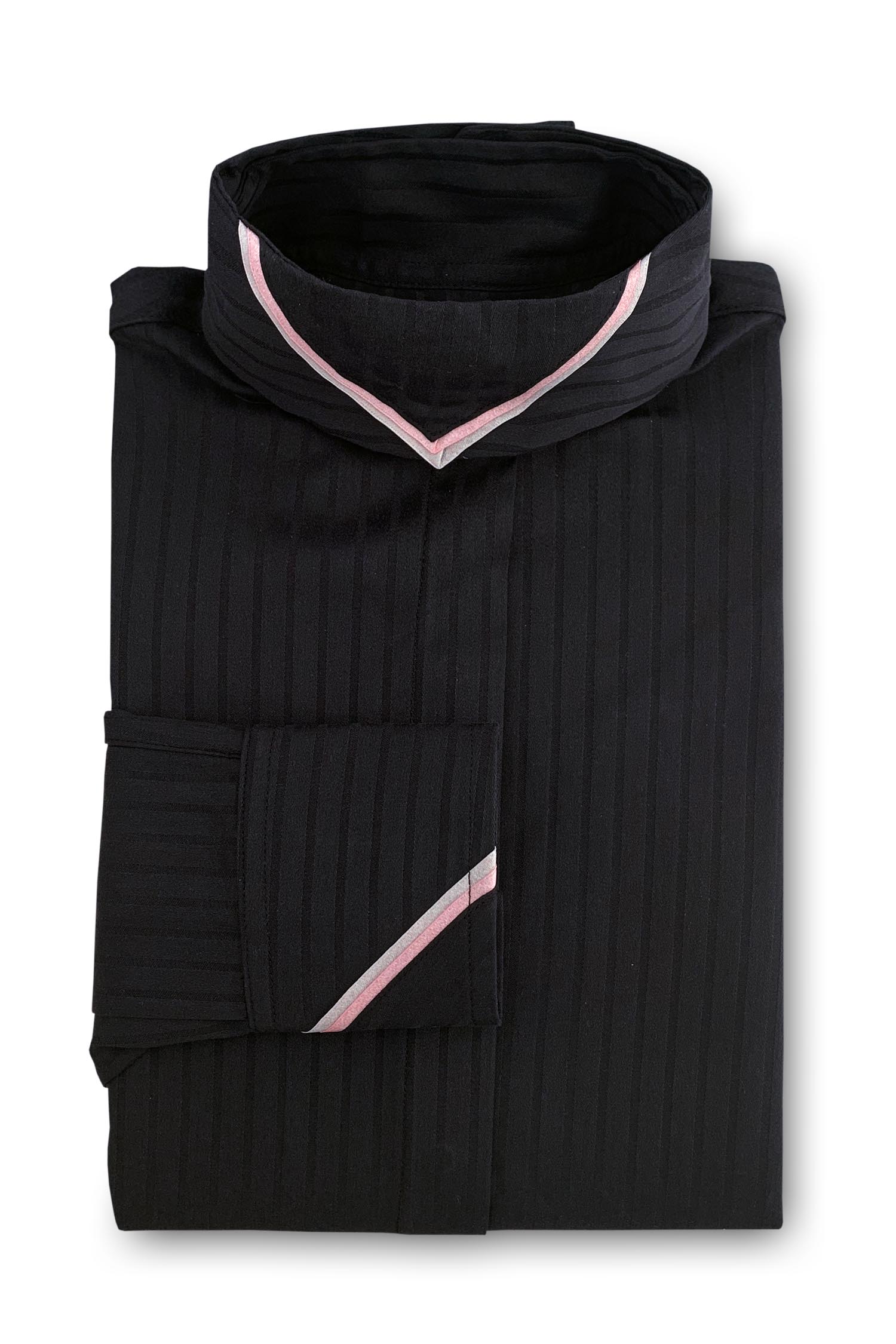 Onyx Tonal Stripe - Pearlized Pink & Silver