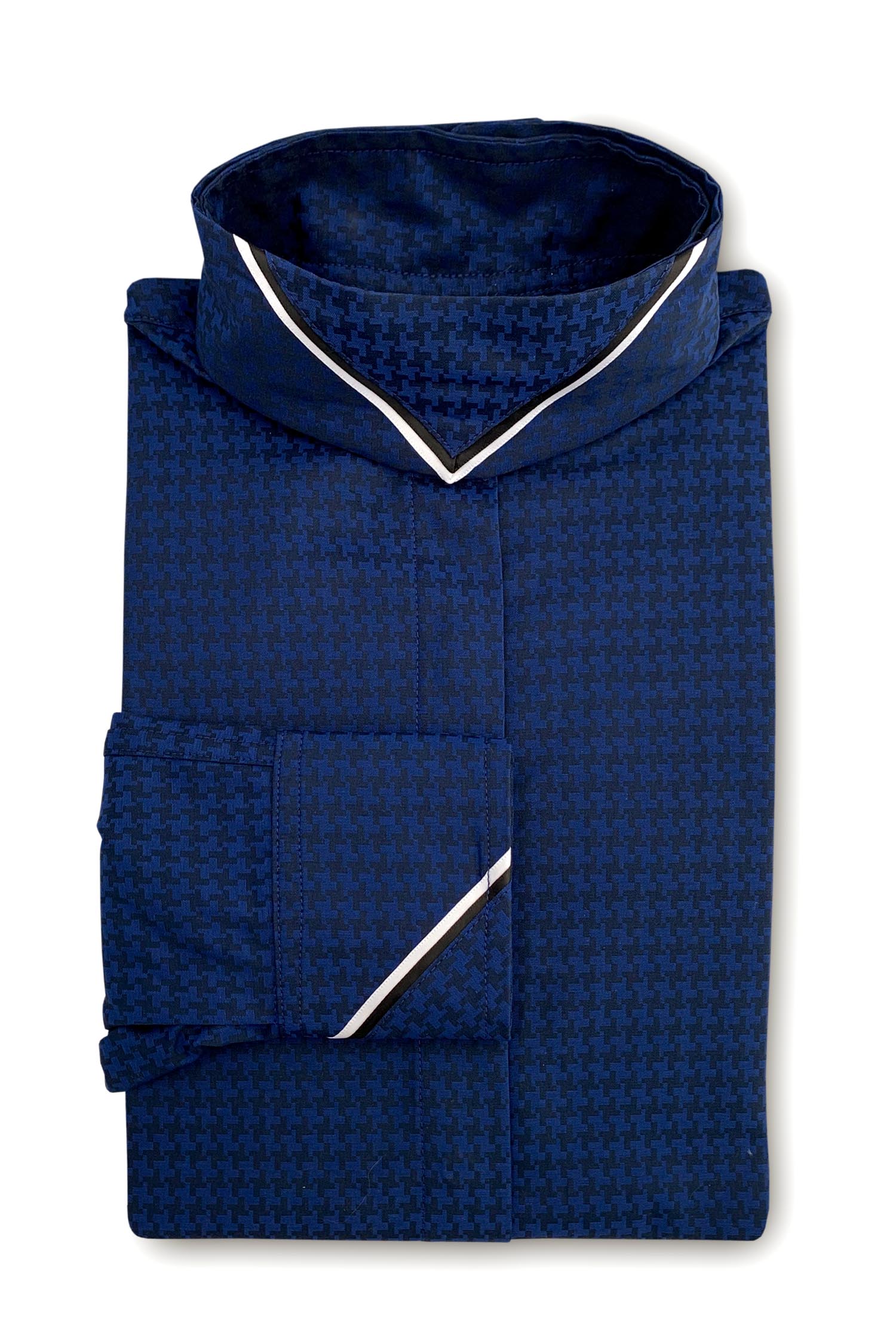 Blue Ribbon Houndstooth - Black & White