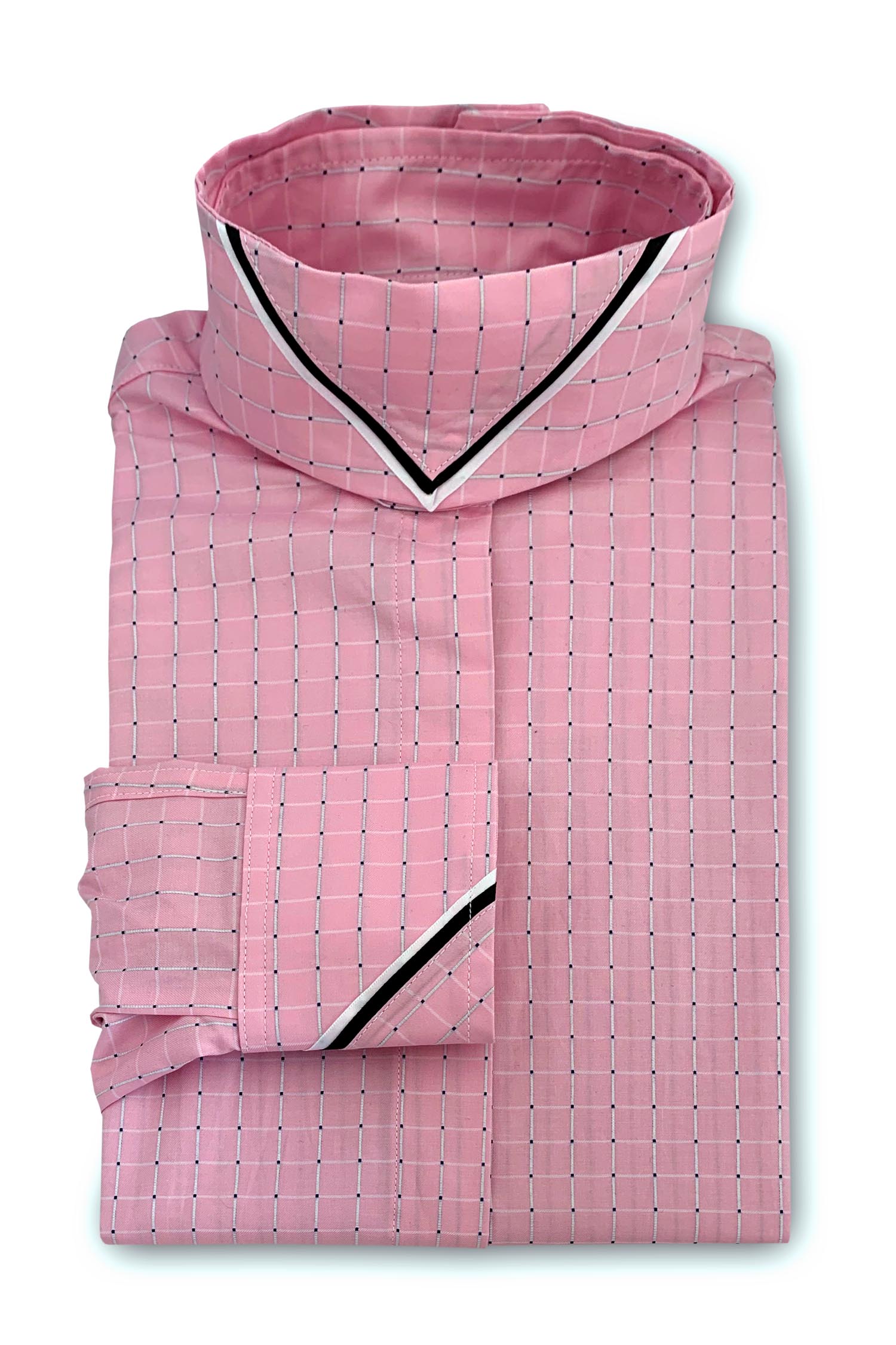 Pink Peony Check - Black & White