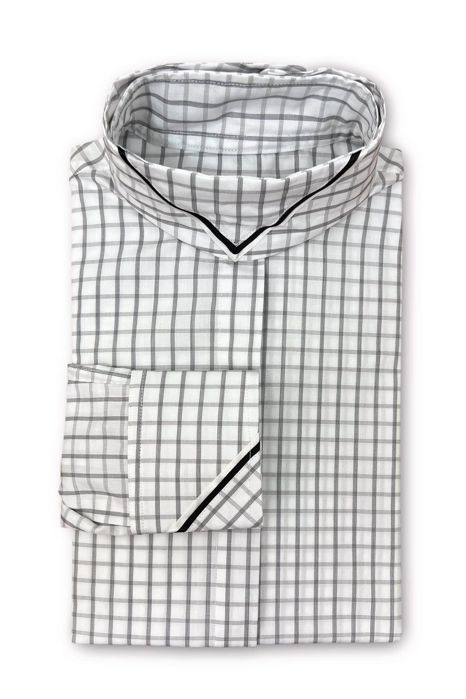 White and Black Check - Black & White