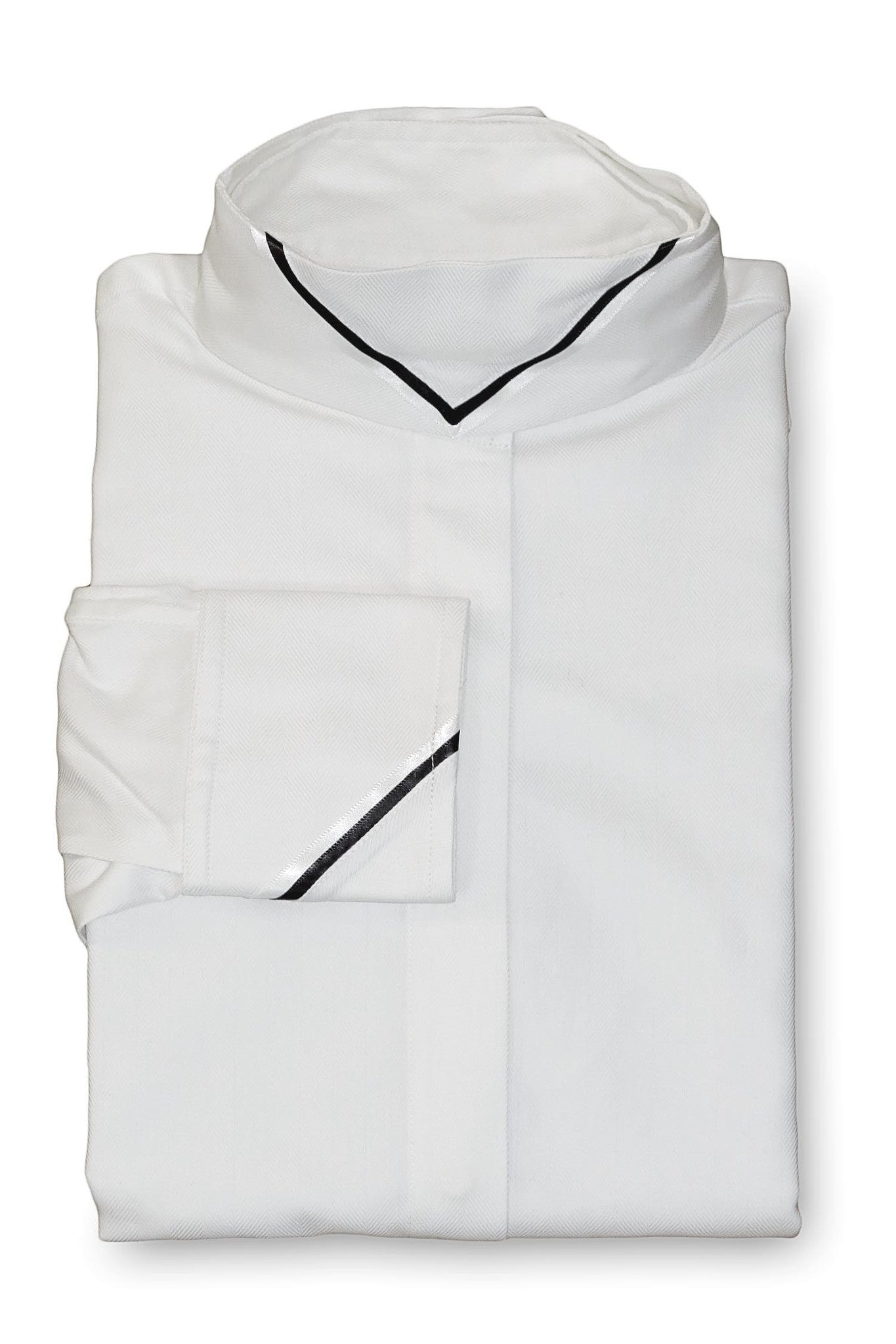 White Herringbone - White & Black