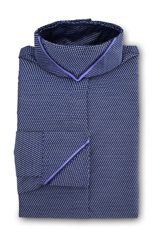 Navy & Periwinkle Birdseye - Periwinkle & Navy