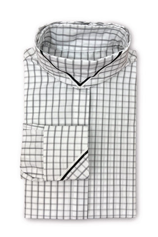 White and Black Check - Black & White